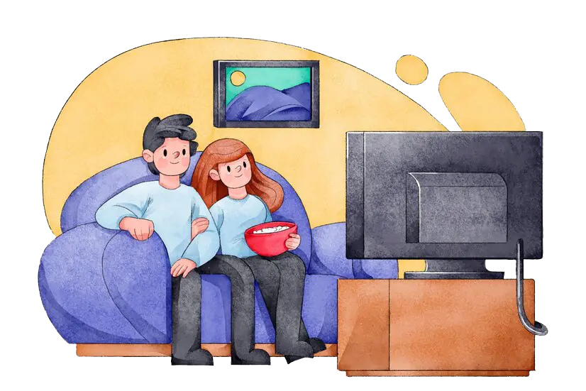 IPTV-strømming av filmer og serier i 4K på TV